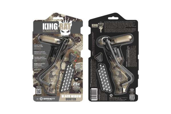 King Rat Slingshots-Steinschleuder Black Widow Hunter
